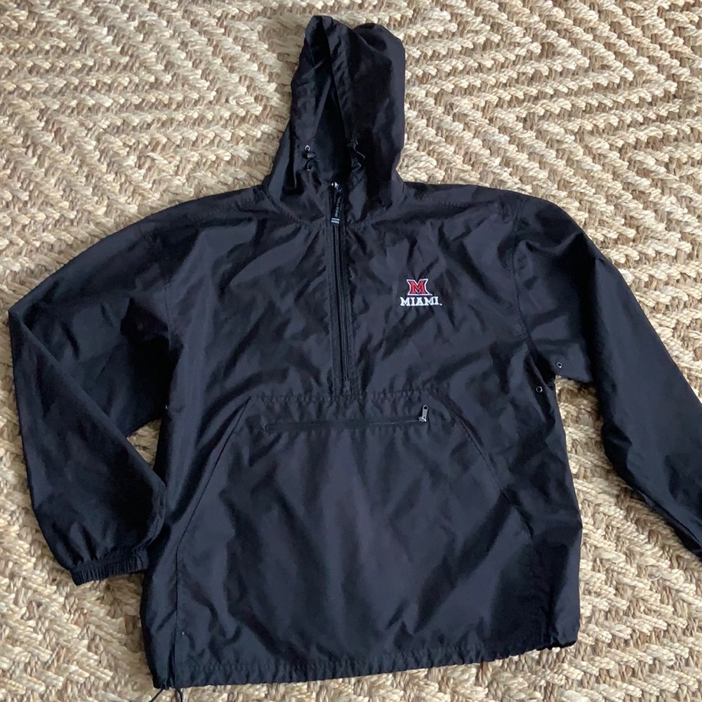 Miami black wind breaker  - adult L. Great condition